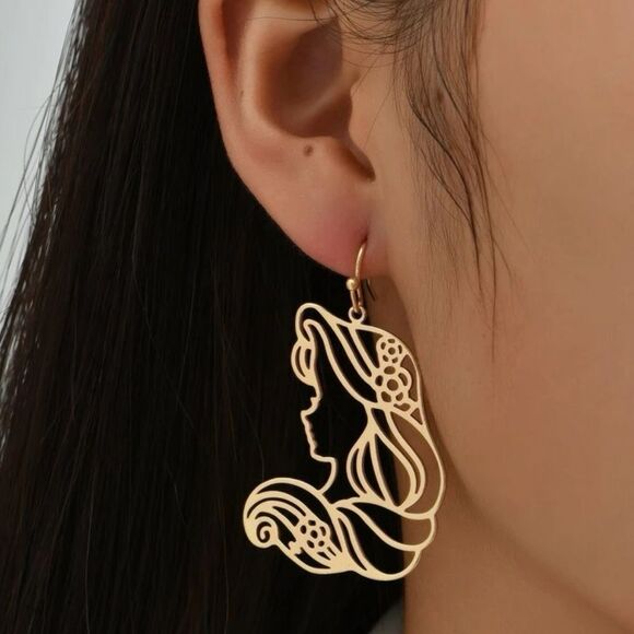 Y2K Princess Aurora Sleeping Beauty Fairycore Mythical Earrings - Picture 3 of 6